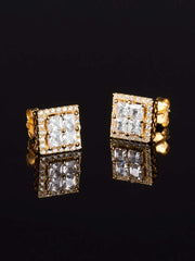 925 Sterling Silver Square Earrings