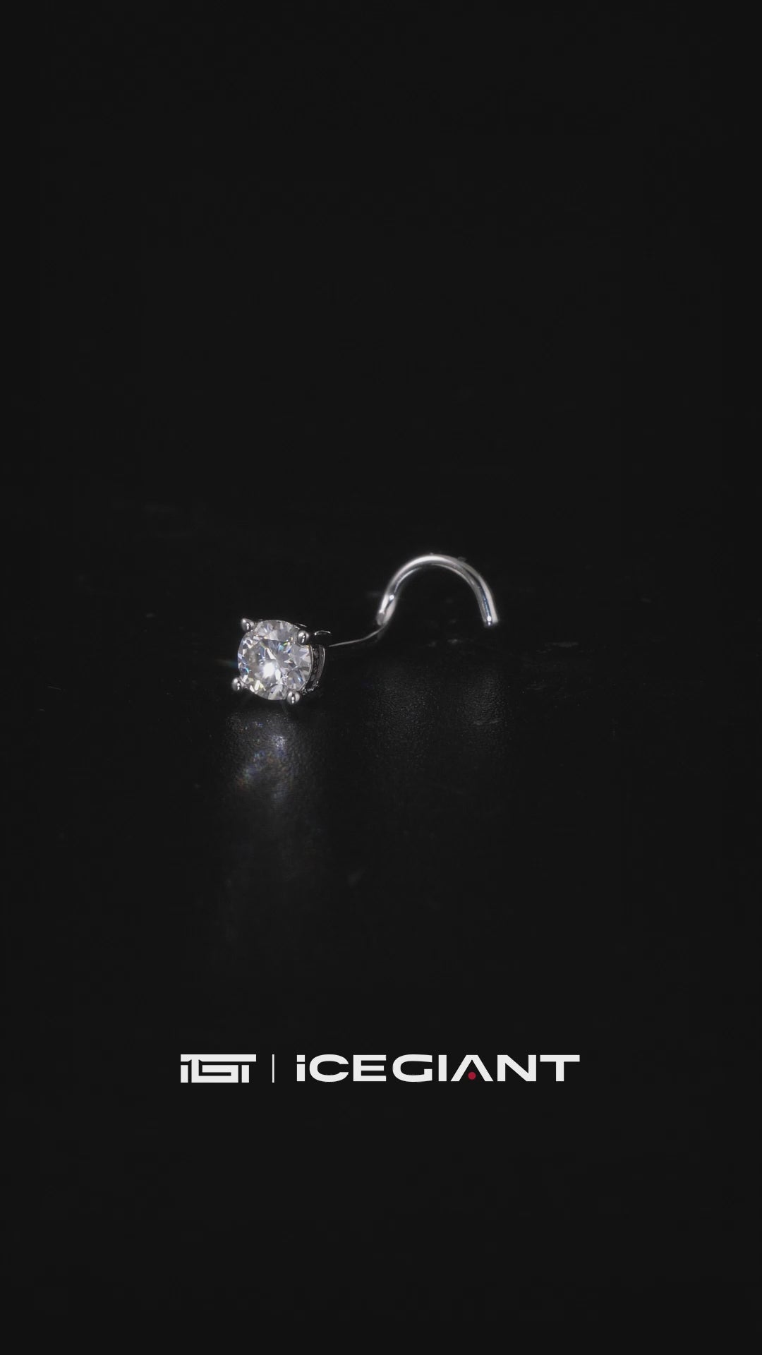 3.5mm S925 Moissanite U Shape Nose Stud