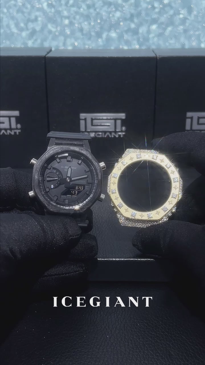 Iced Star Moissanite Case For GA-2100 Watch