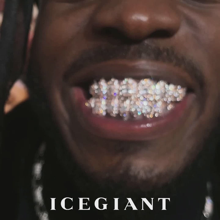 Big Pointer Set Round & Oval Cut Diamond Grillz