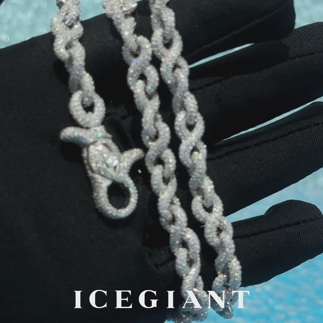 8MM Moissanite Infinity Trouser Chain