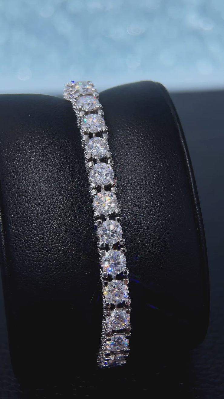 5MM Full Iced Moissanite Tennis Bracelet