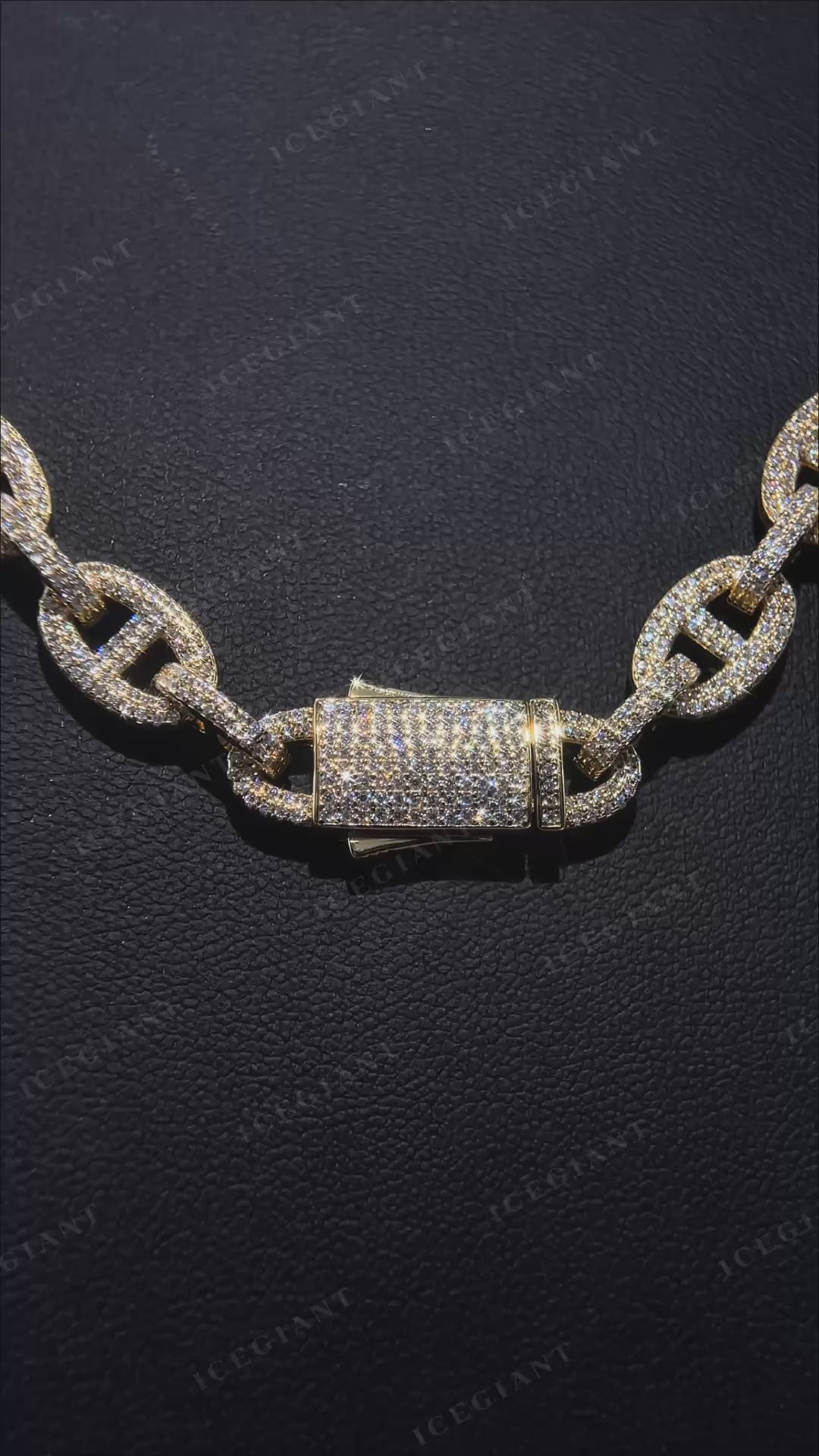 8MM S925 Moissanite G-Link Chain