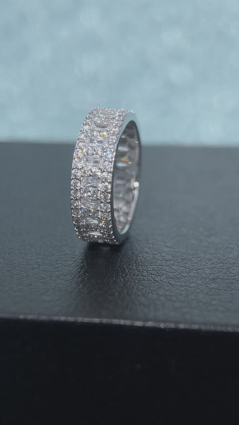 Moissanite Band Ring 1.5ctw