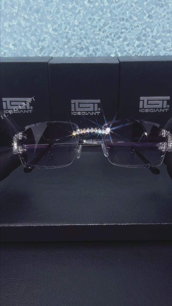 Reverse-Set Moissanite Classic C Sunglasses