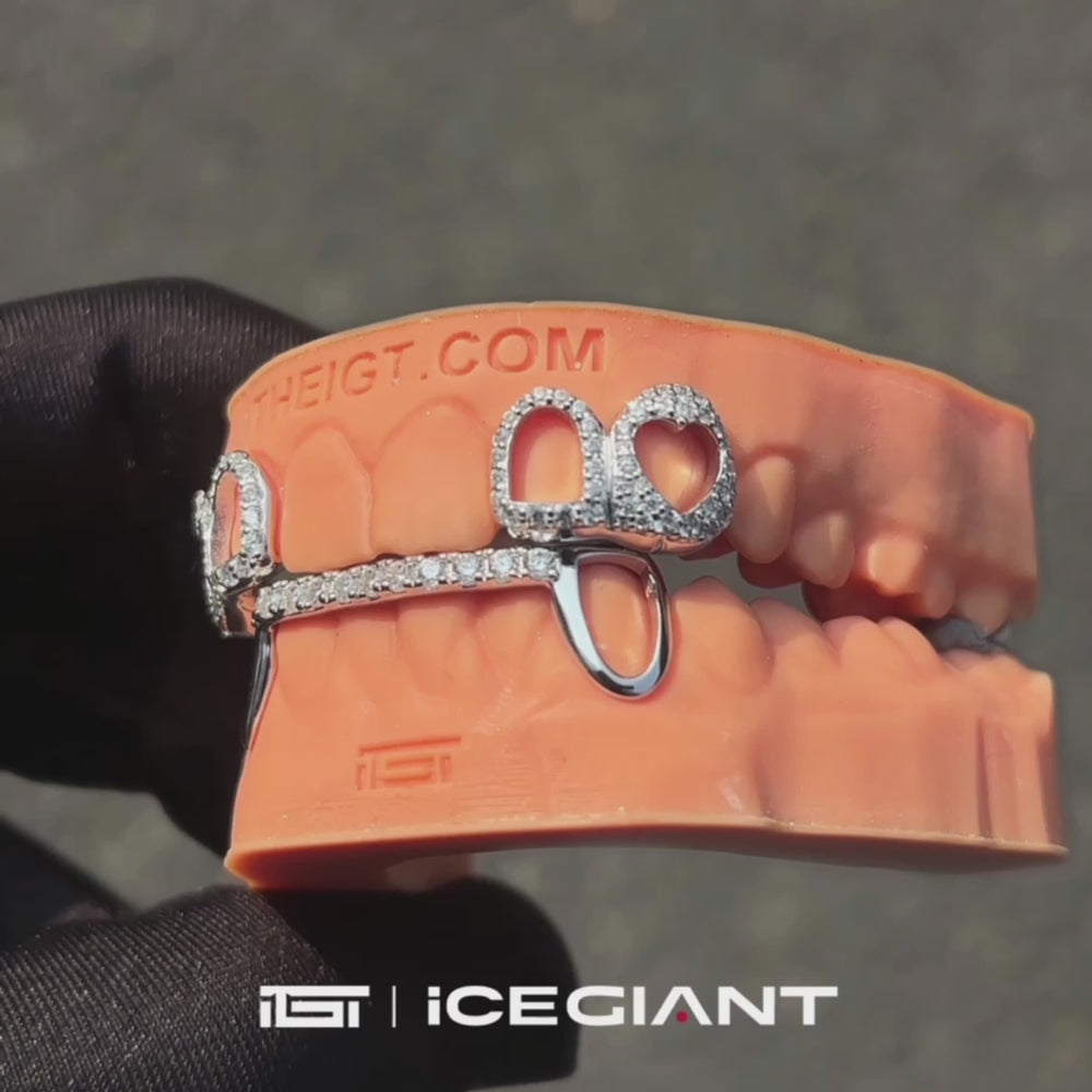 Top 4 Open Face With Bottom Bar Grillz