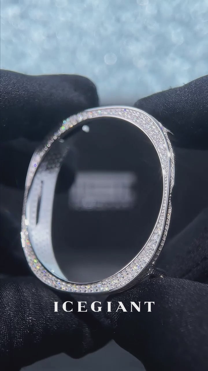 46mm Iced Out Moissanite Case Cover for Galaxy Watch 8 Classic