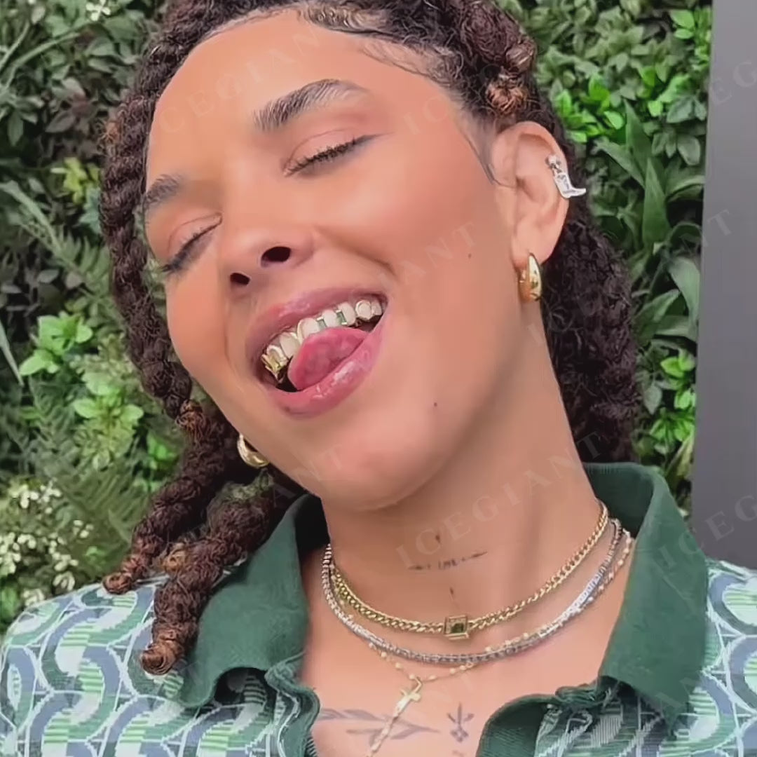 Emerald Cut Fang Grillz