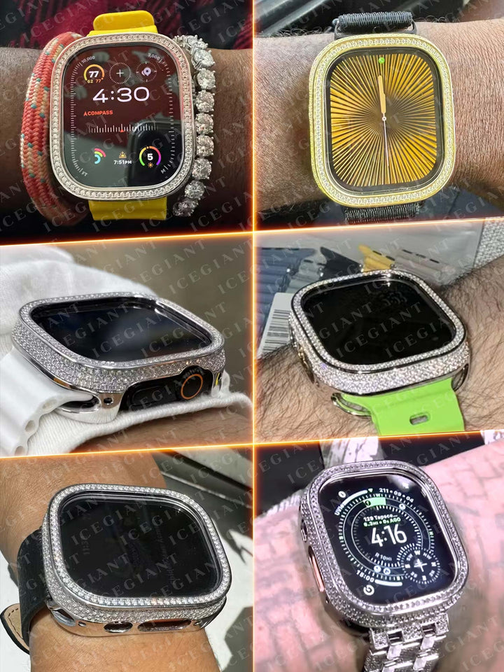49mm Moissanite Bezel Case Cover For Apple Watch Ultra 1 & Ultra 2 & Ultra 3
