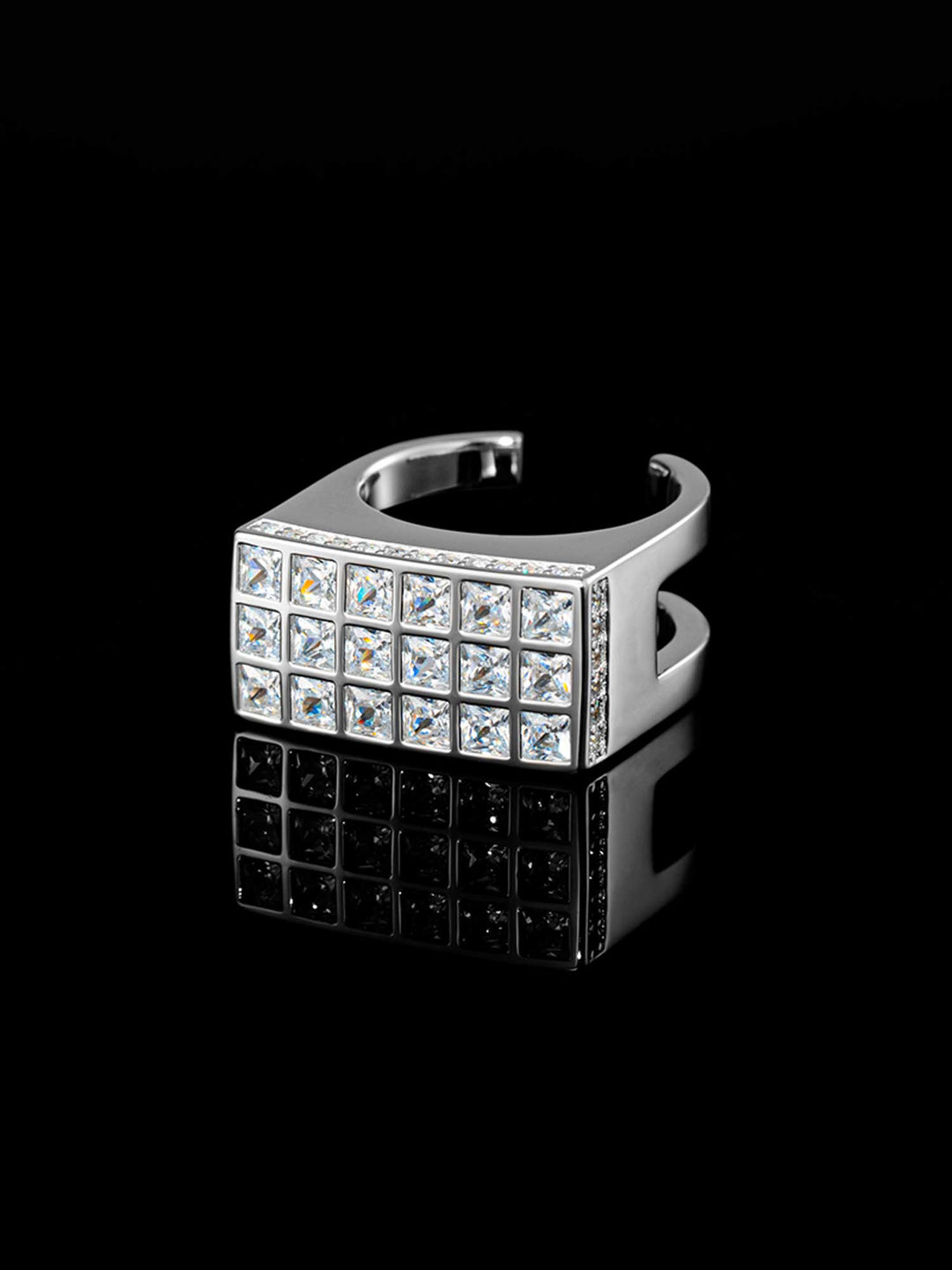 S925 Rectangular Princess Cut Ring