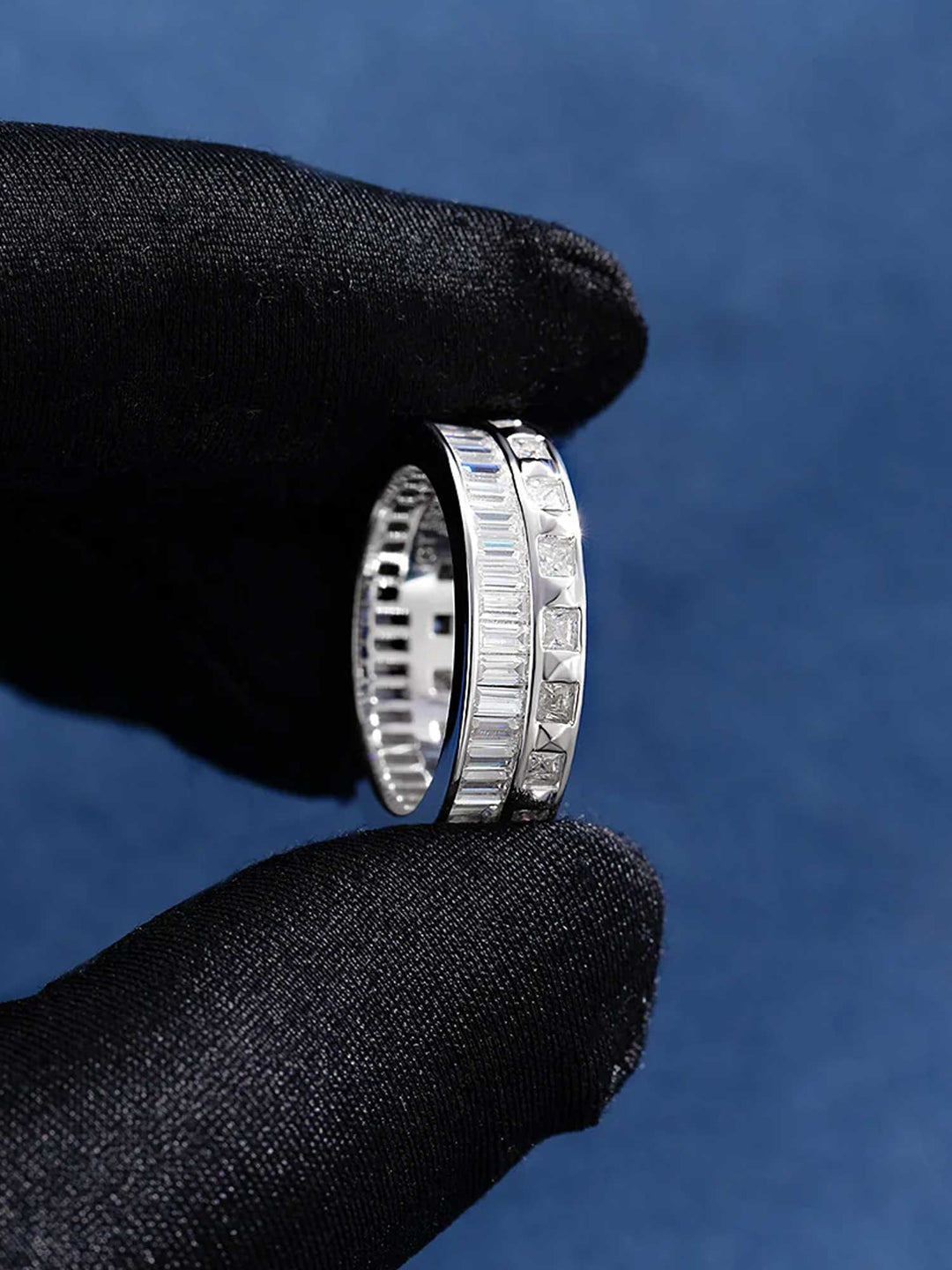 S925 Baguette & Princess Cut Eternity Ring