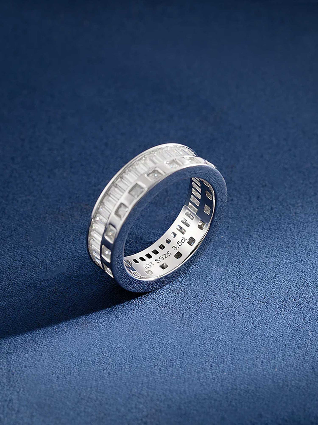 S925 Baguette & Princess Cut Eternity Ring