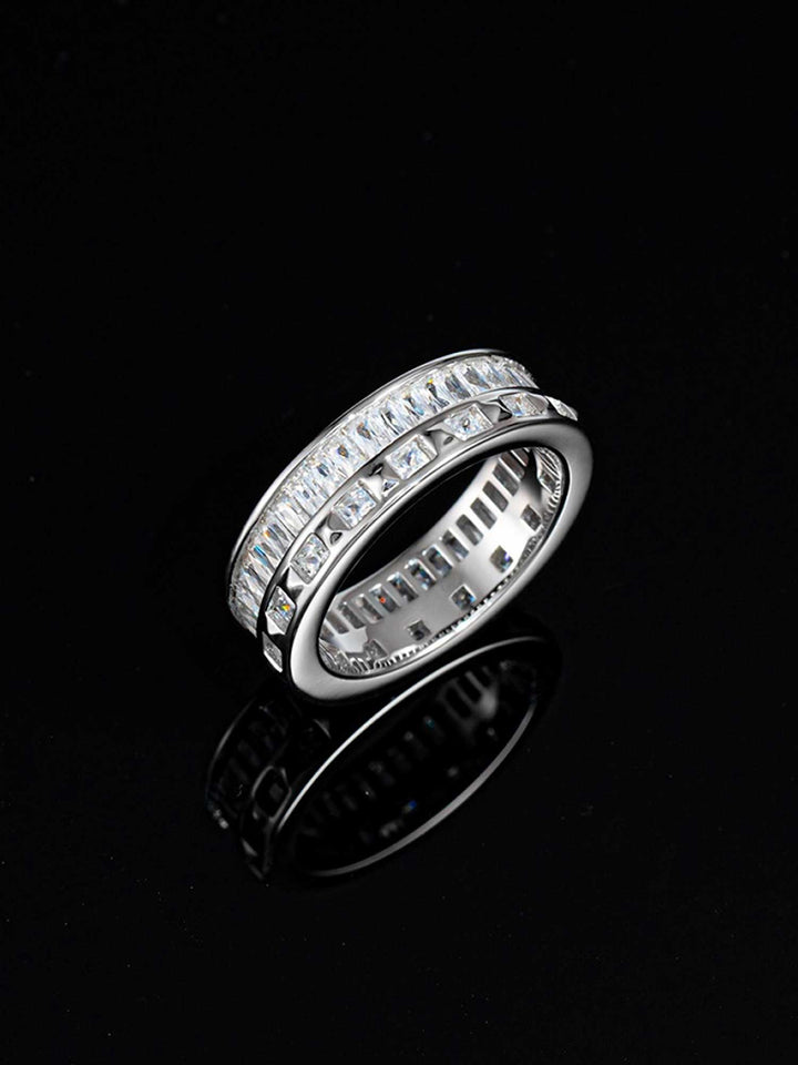 S925 Baguette & Princess Cut Eternity Ring