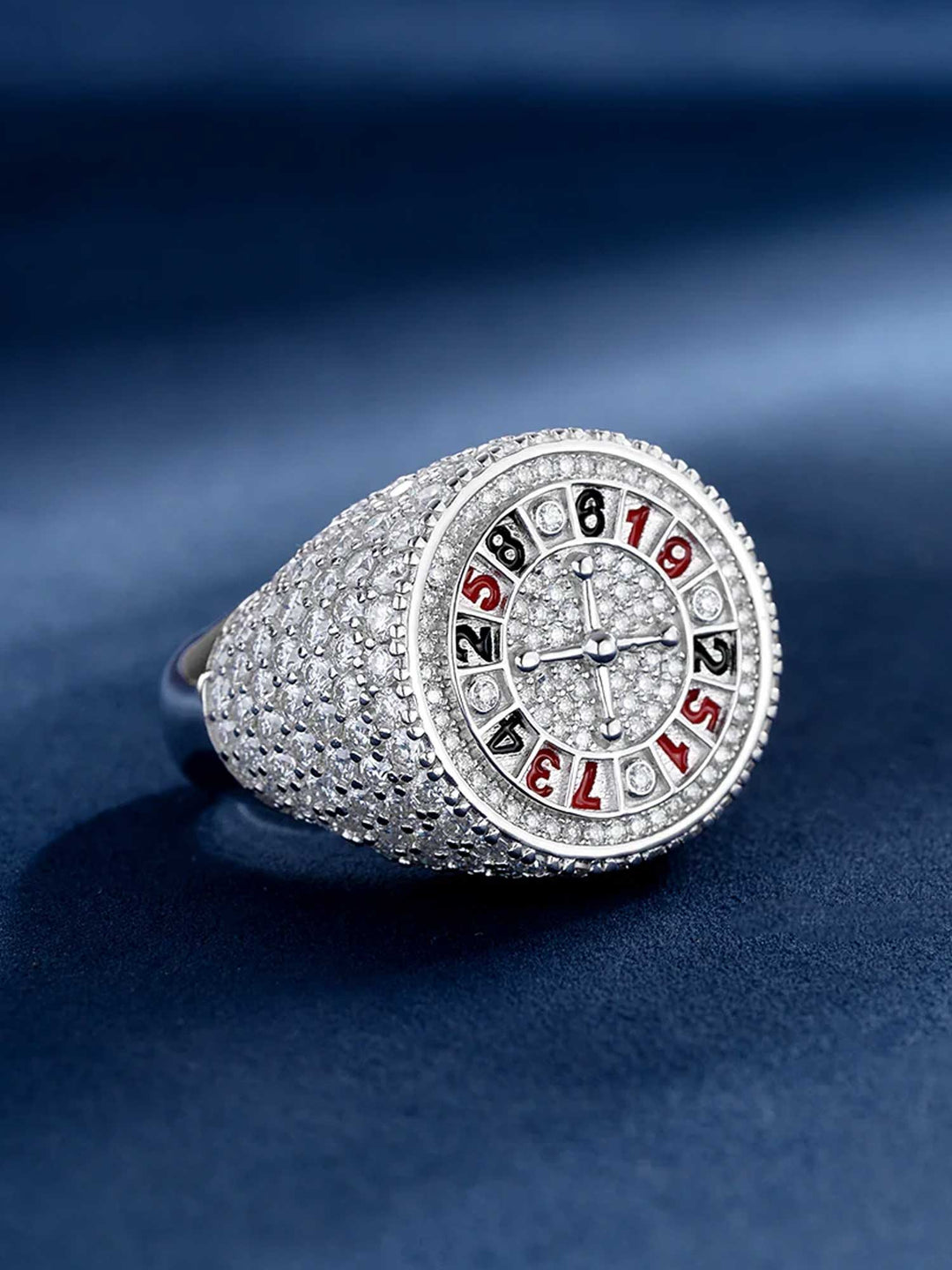 S925 Roulette Gambling Moissanite Ring