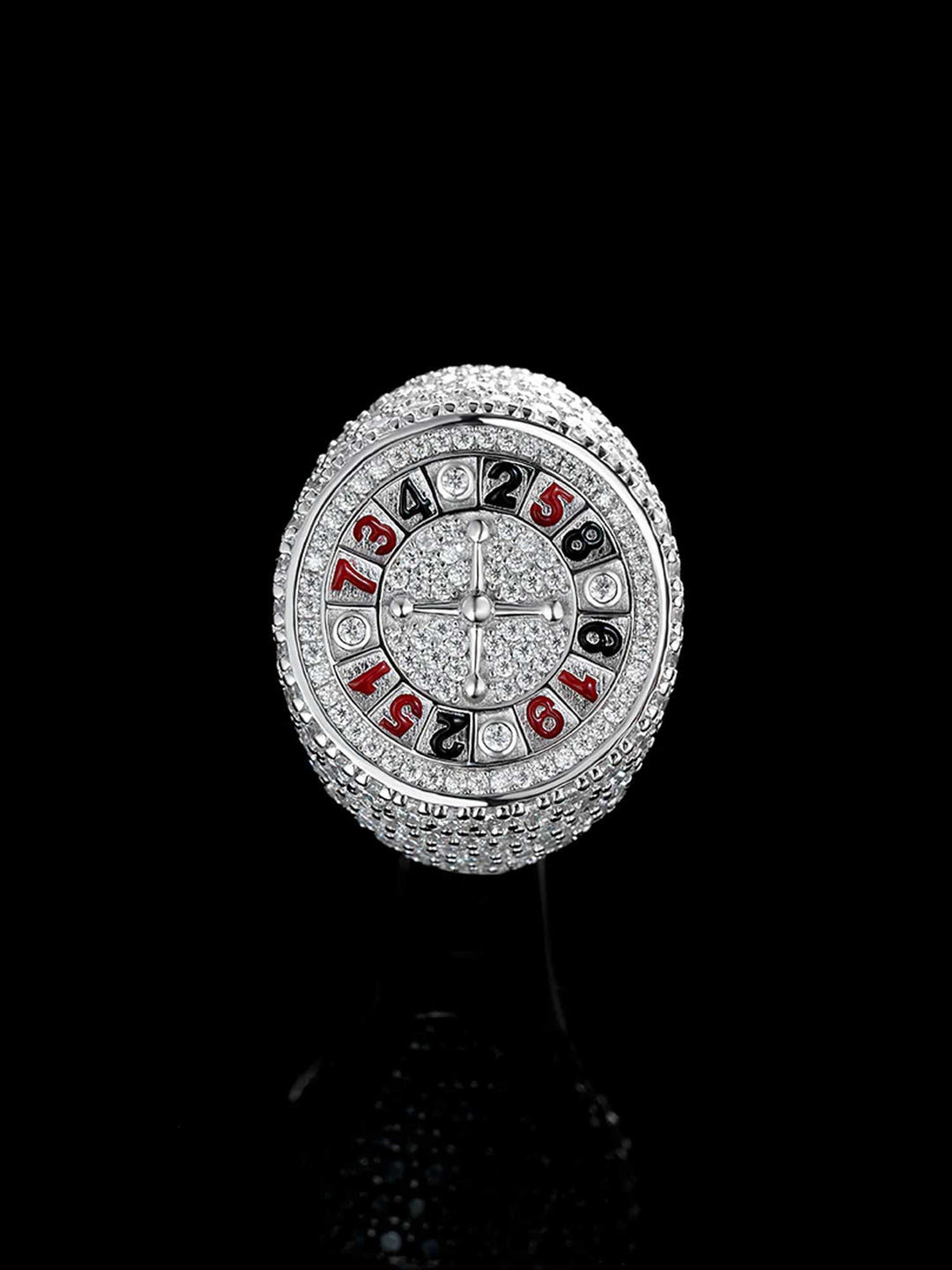 S925 Roulette Gambling Moissanite Ring