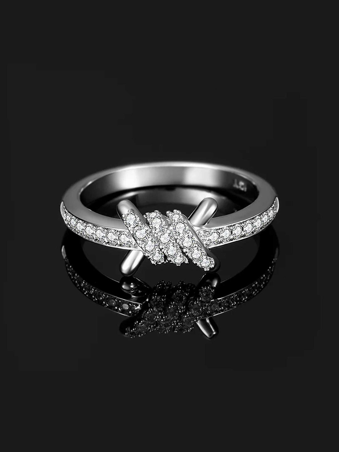 Solid Gold Diamond Barbed Wire Ring - deposit