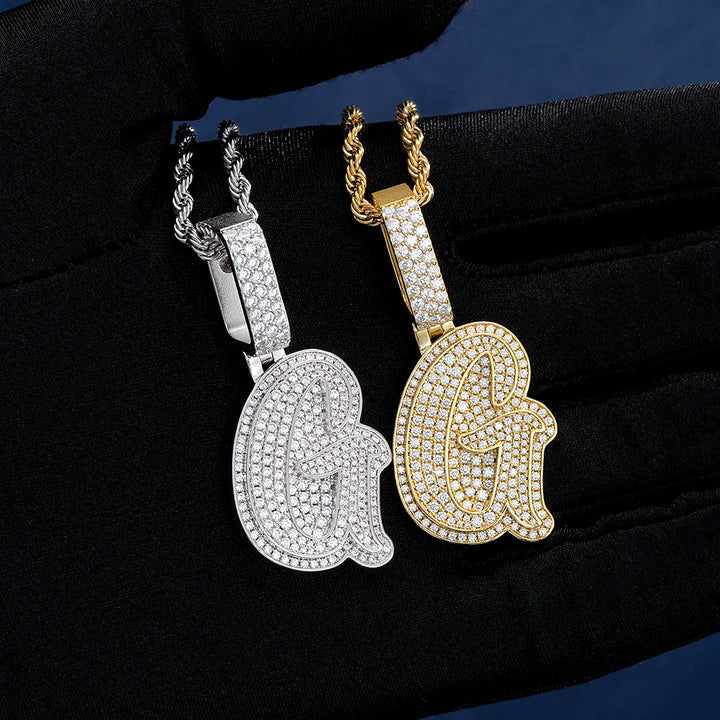 Custom Made G Moissanite Pendant