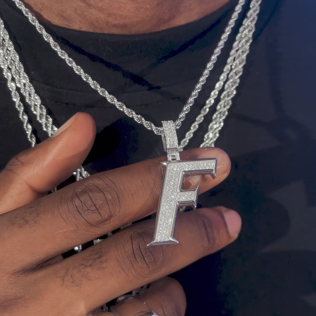 Custom Made F Moissanite Pendant