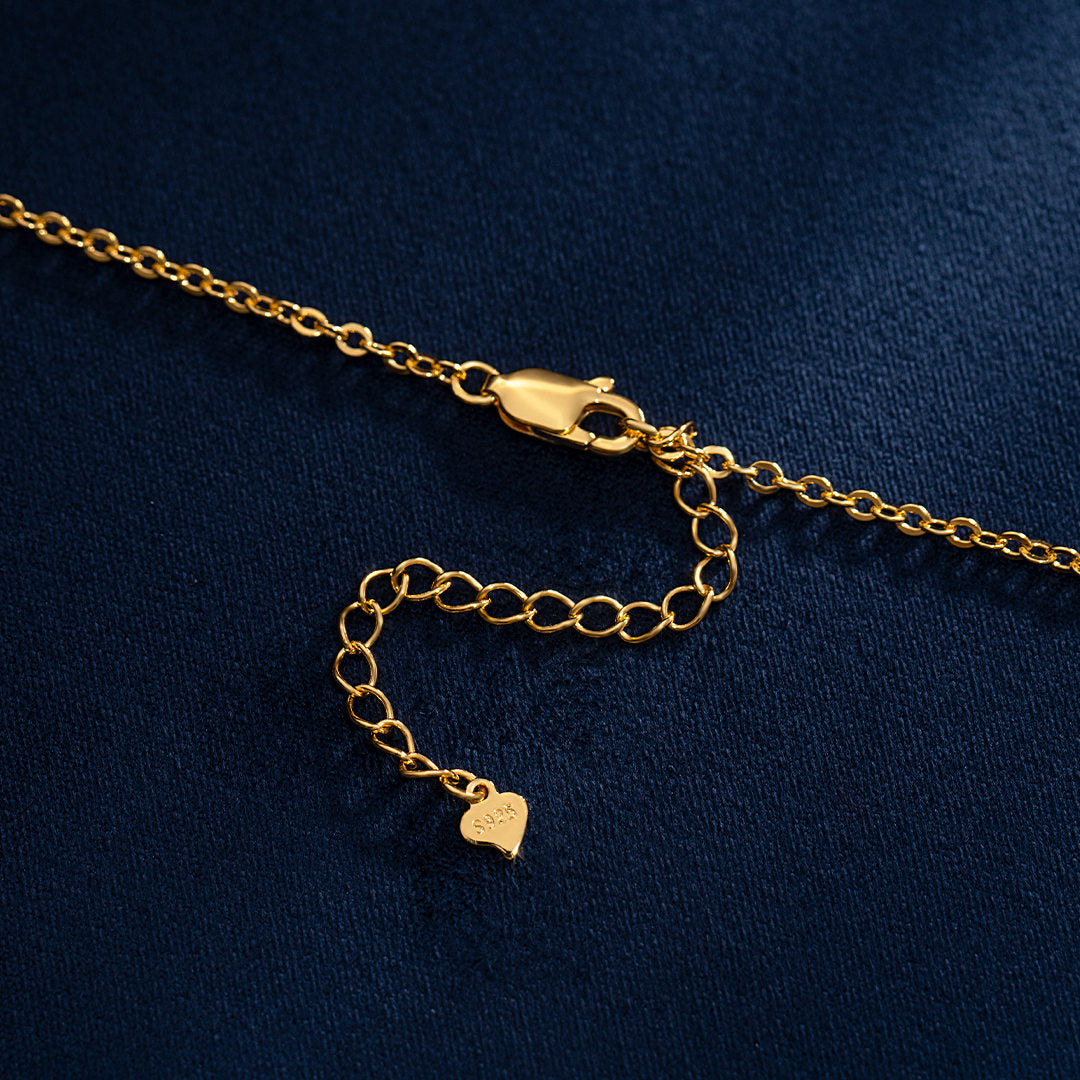 925 STERLING SILVER CURSIVE LETTER NECKLACE