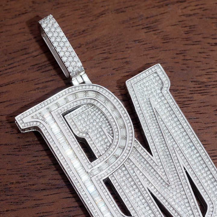 Deposit - Custom Baguettes Letter Pendant