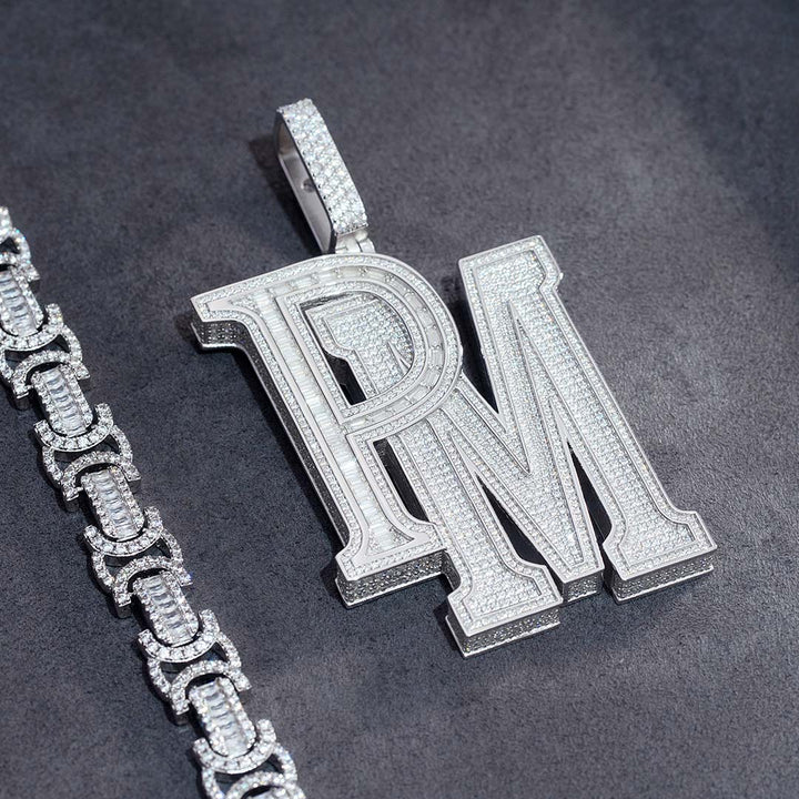 Deposit - Custom Baguettes Letter Pendant