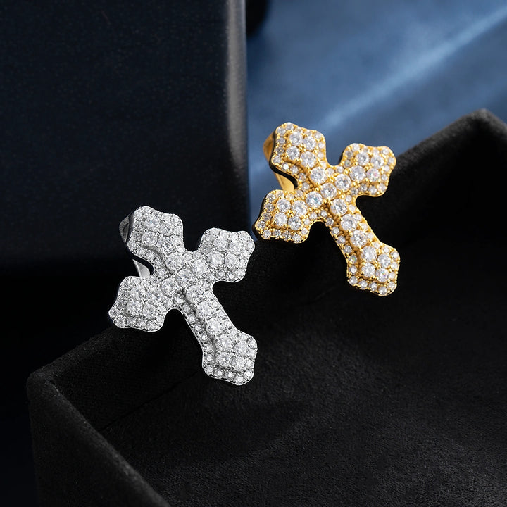 Iced Christian Cross Pendant