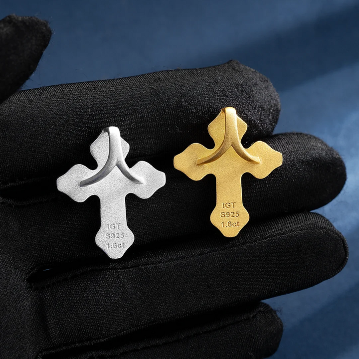Iced Christian Cross Pendant