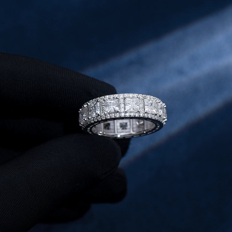 Iconic Princess Cut Halo Ring