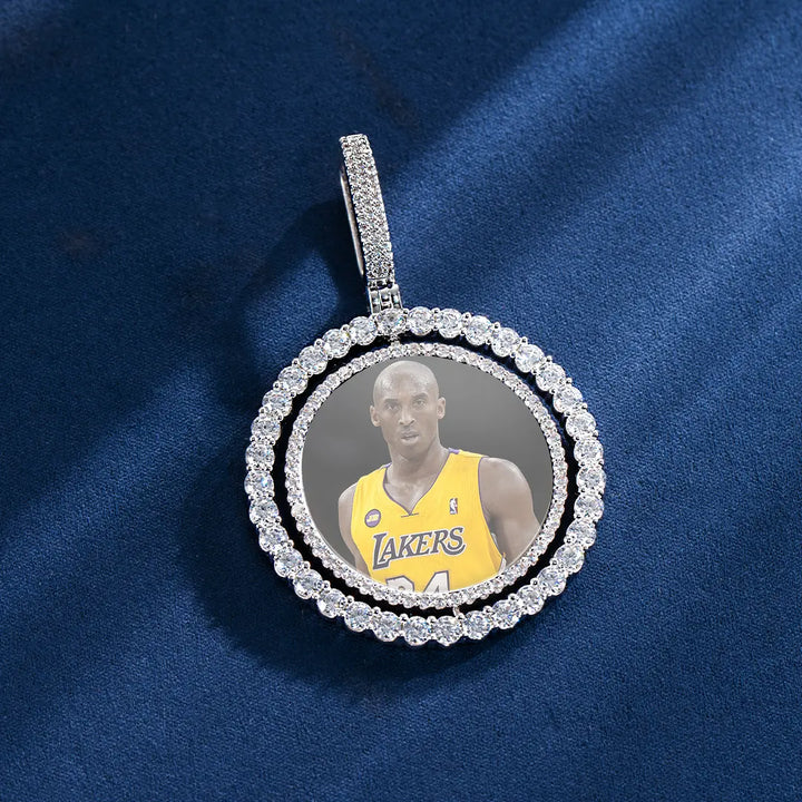 Custom Spinning Photo Pendant