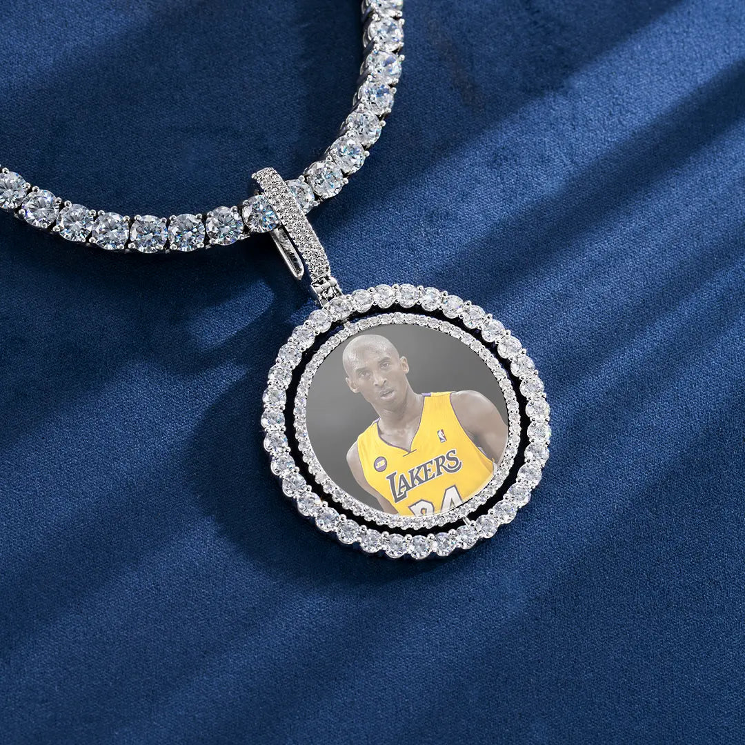 Custom Spinning Photo Pendant