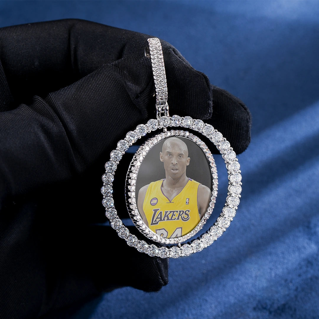 Custom Spinning Photo Pendant