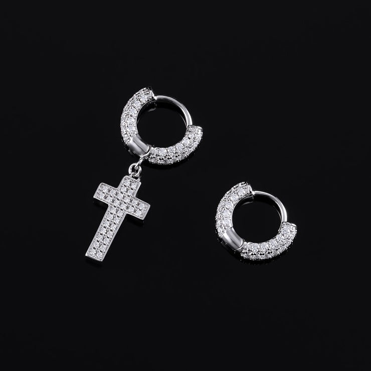 Asymmetric Earrings & Tennis Bracelet Set [2PCS/SET]