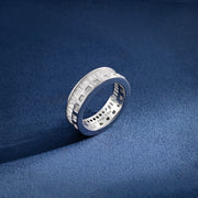 S925 Baguette & Princess Cut Eternity Ring