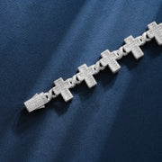 Made to Order 16mm Moissanite Cross Bracelet