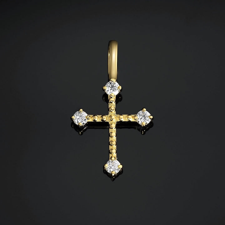 Solid Gold Cross Pendant