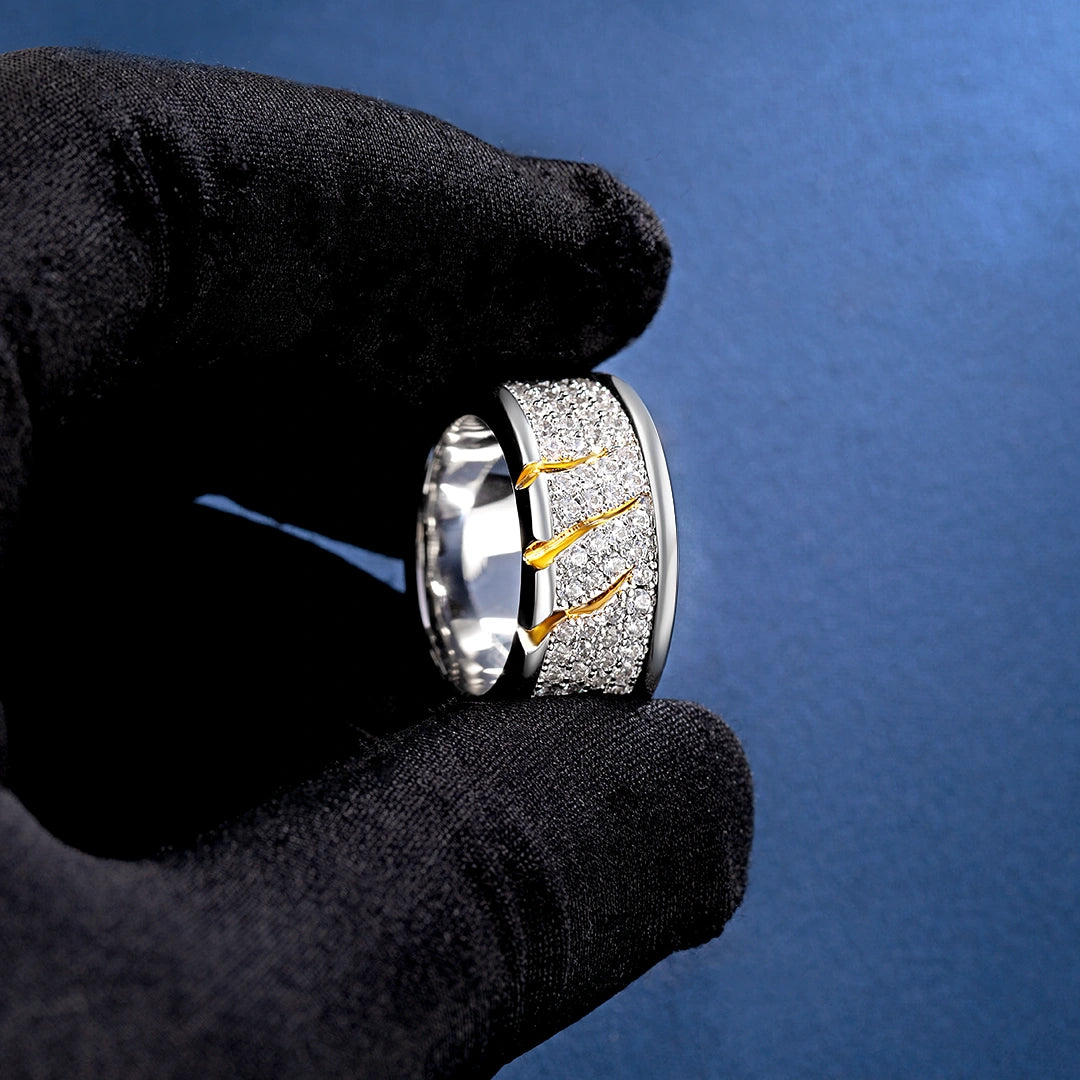 S925 Moissanite Claw Scratch Ring