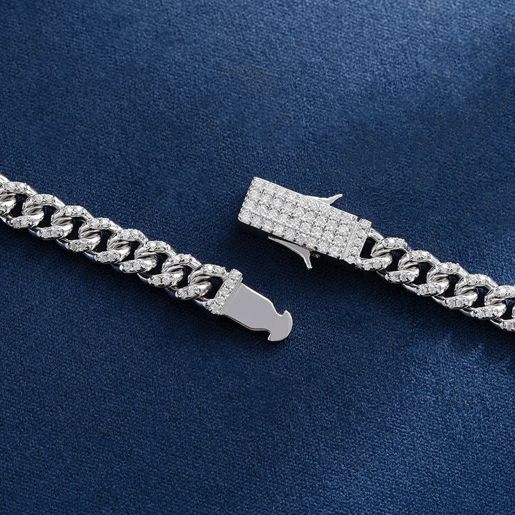5mm S925 Moissanite Cuban Bracelet