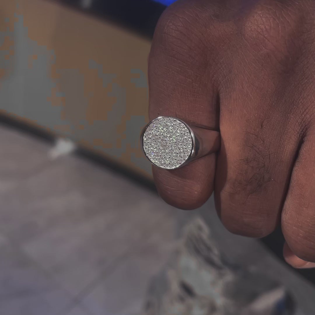 S925 Moissanite Signature Ring