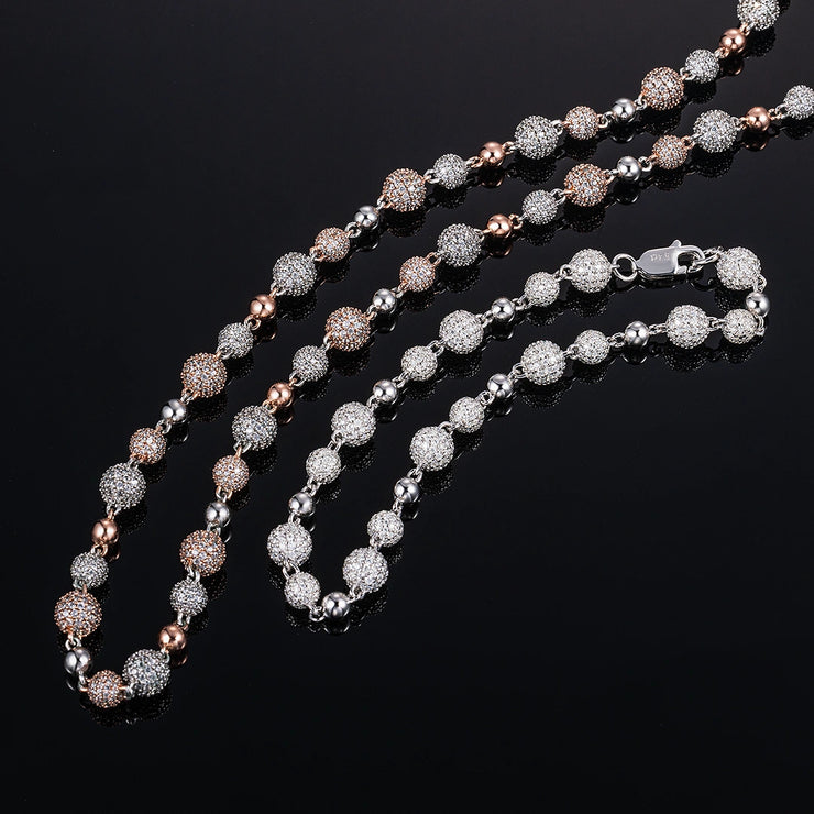 Made To Order Moissanite Iced Ball Chain Or Bracelet ICEGIANT