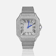 Fully Iced Out Rectangle Moissanite Watch