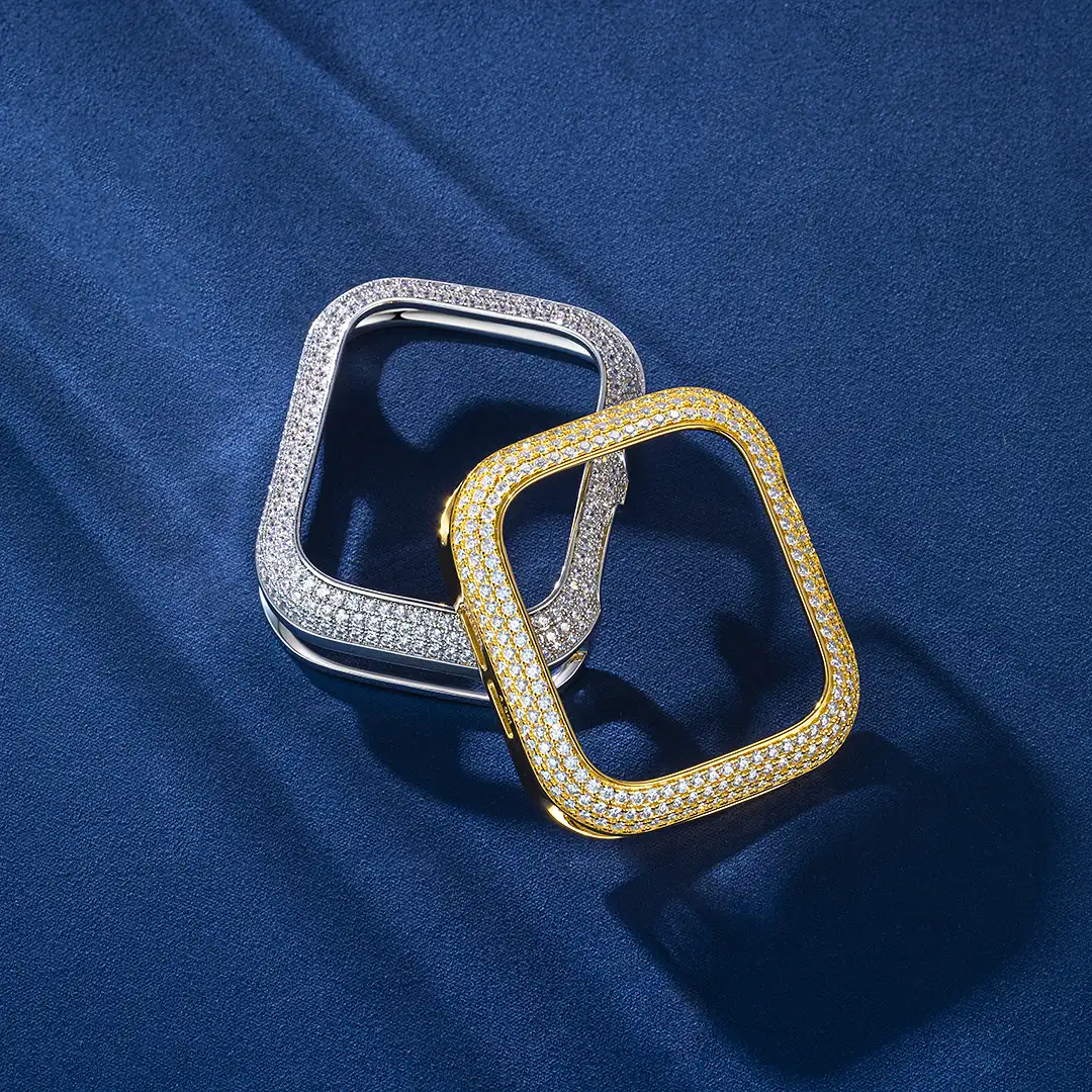 Moissanite Bezel Case Cover For iwatch