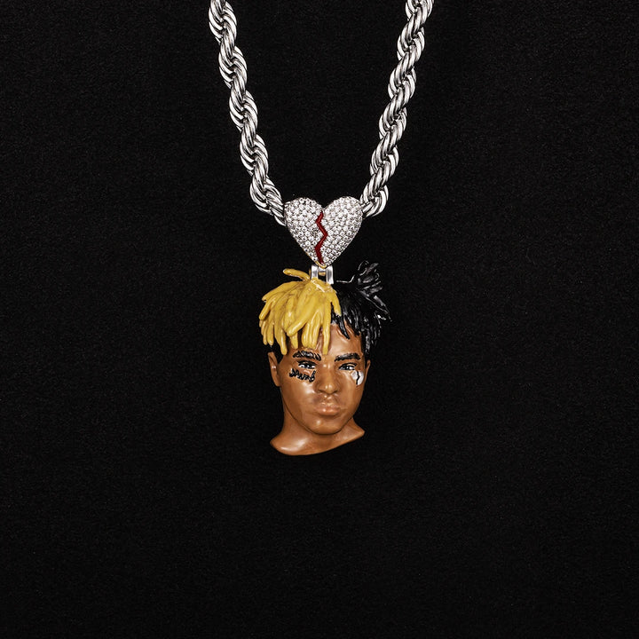 Custom Moissanite Enamel XXX Pendant