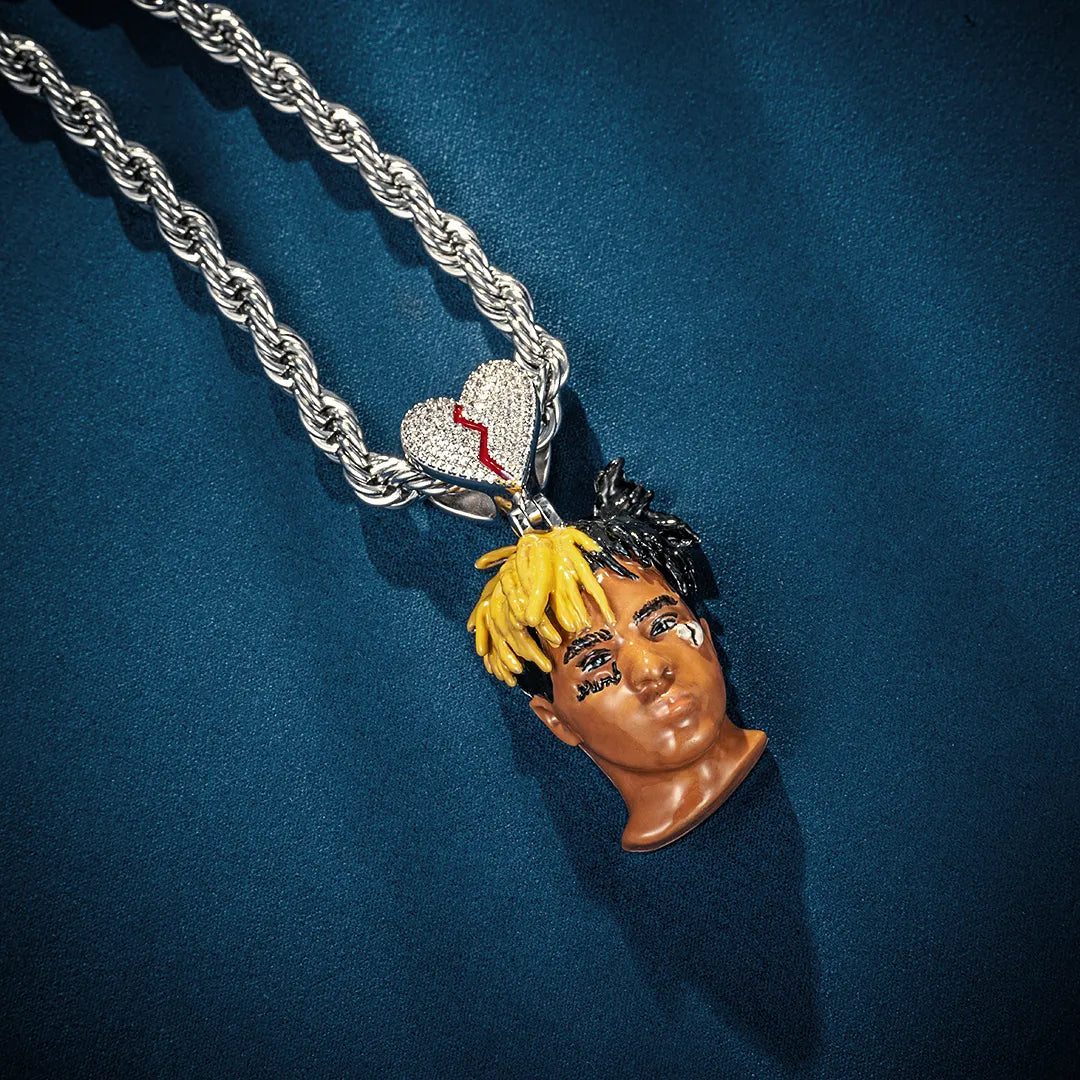 Custom Moissanite Enamel XXX Pendant
