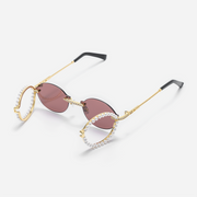 Moissanite Pearl Oval Sunglasses
