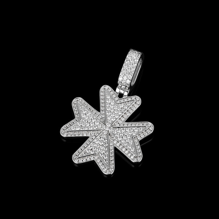 Custom Moissanite Maltese Cross Pendant
