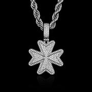 Custom Moissanite Maltese Cross Pendant