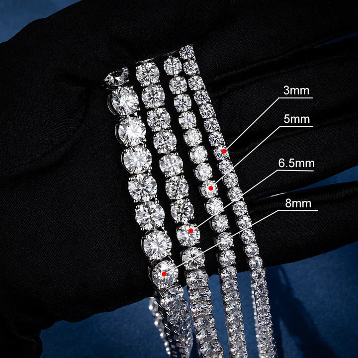 6.5MM S925 Moissanite Tennis Bracelet