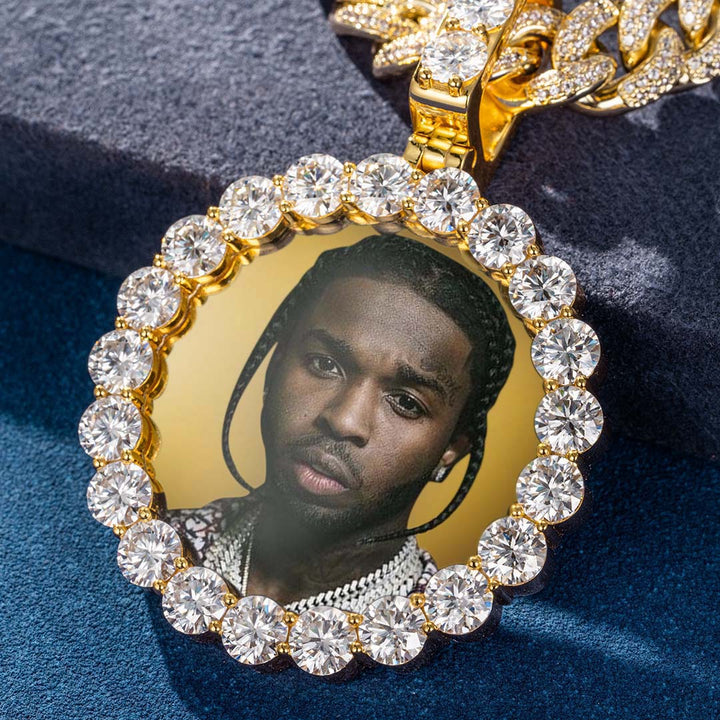 Custom Laser Engraved Photo Pendant