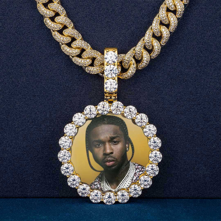 Custom Laser Engraved Photo Pendant