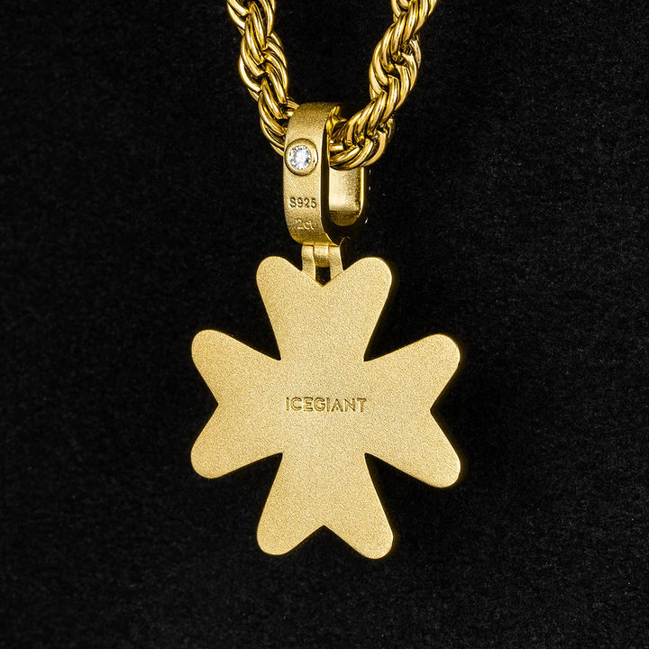 Custom Moissanite Maltese Cross Pendant